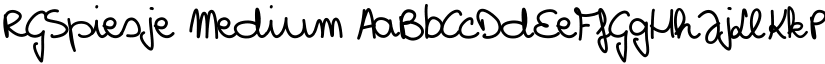 RGSpiesje Medium font