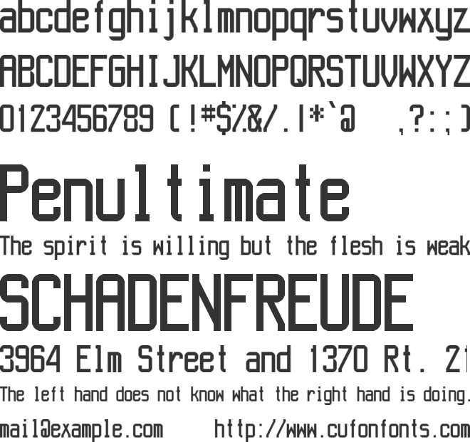 Aeroport font preview