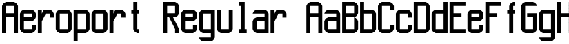 Aeroport Regular font