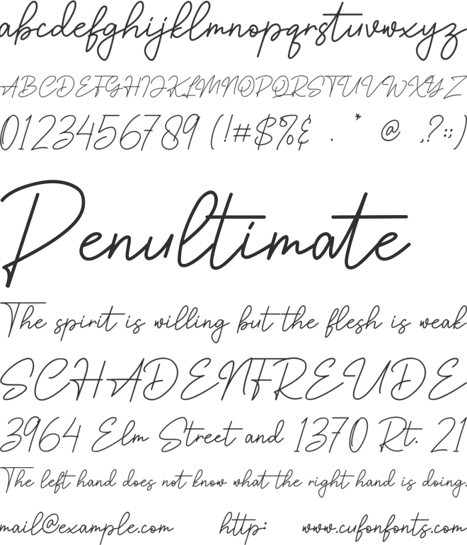 South Harbour font preview