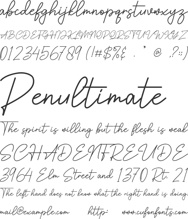 South Harbour font preview