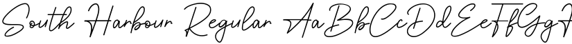 South Harbour Regular font