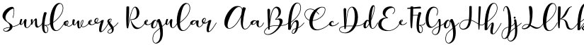 Sunflowers Regular font