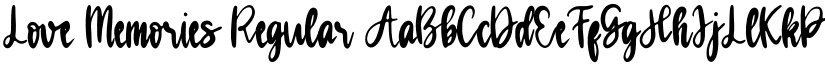 Love Memories Regular font