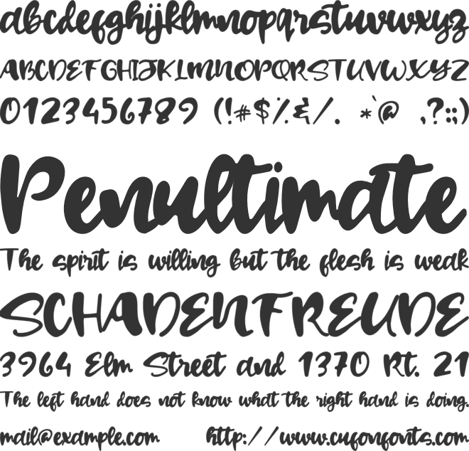 Hagia Signal font preview