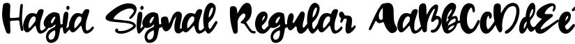 Hagia Signal Regular font