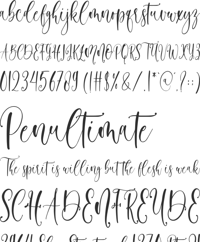 lovelymother font preview