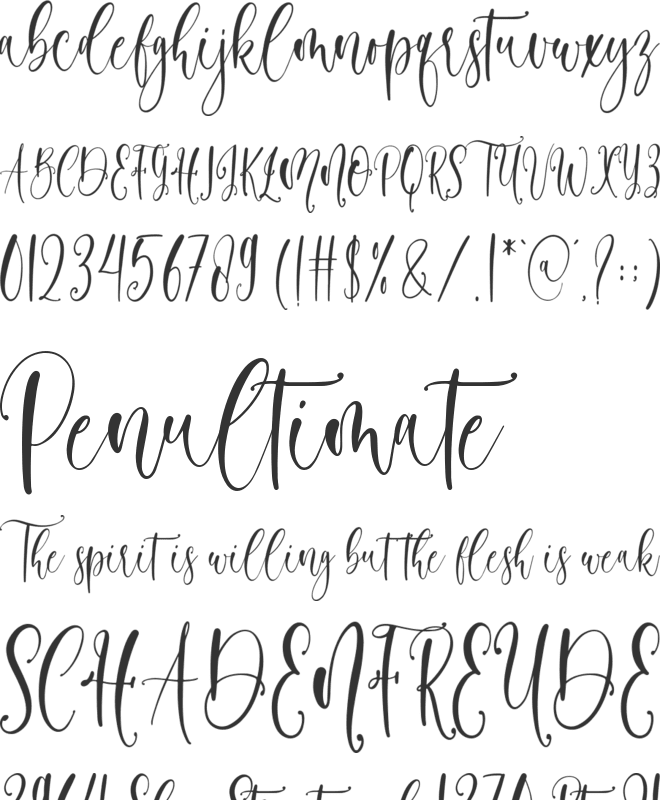 lovelymother font preview