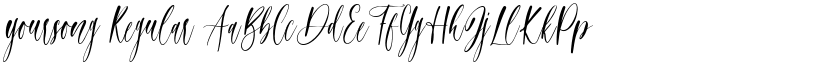 yoursong Regular font