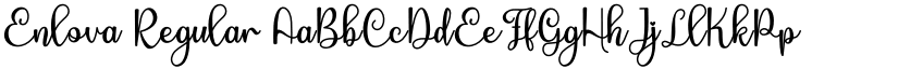 Enlova Regular font