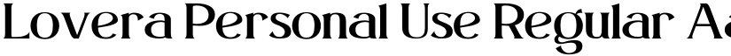 Lovera Personal Use Regular font
