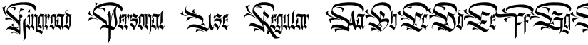 Kingroad Personal Use Regular font