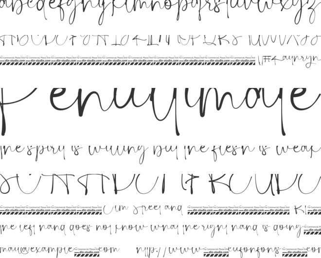 Kaithryn Personal Use font preview