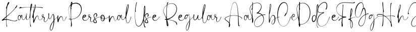 Kaithryn Personal Use Regular font
