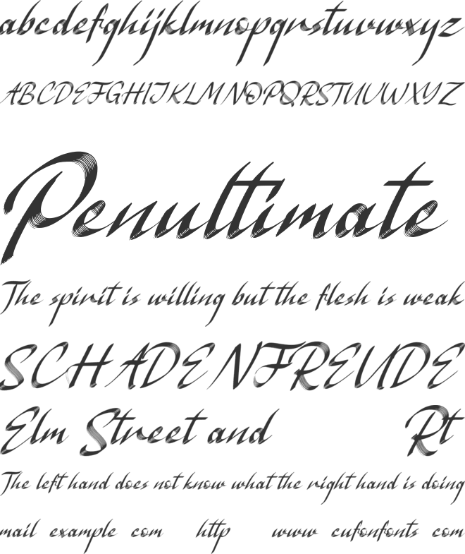 Galligra font preview