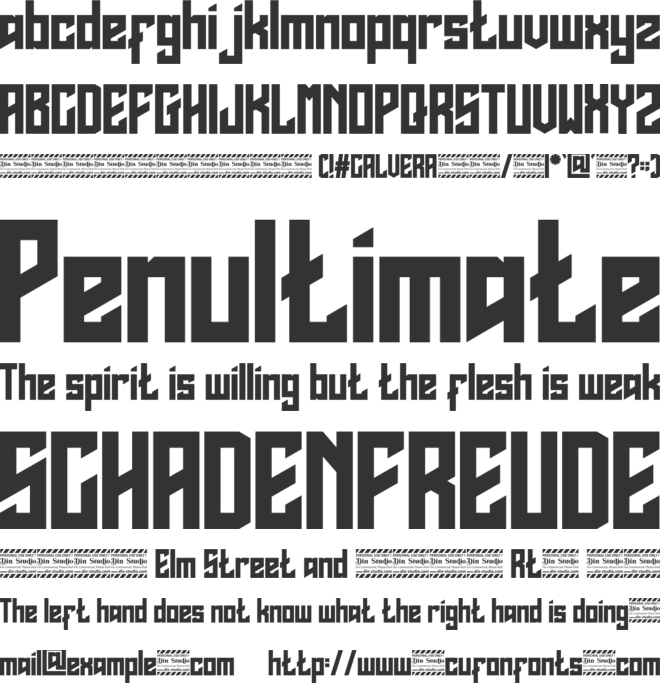 Calvera Personal Use font preview