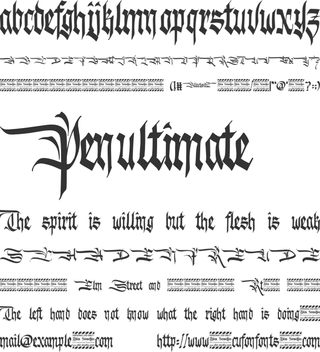 Blackside Personal Use font preview