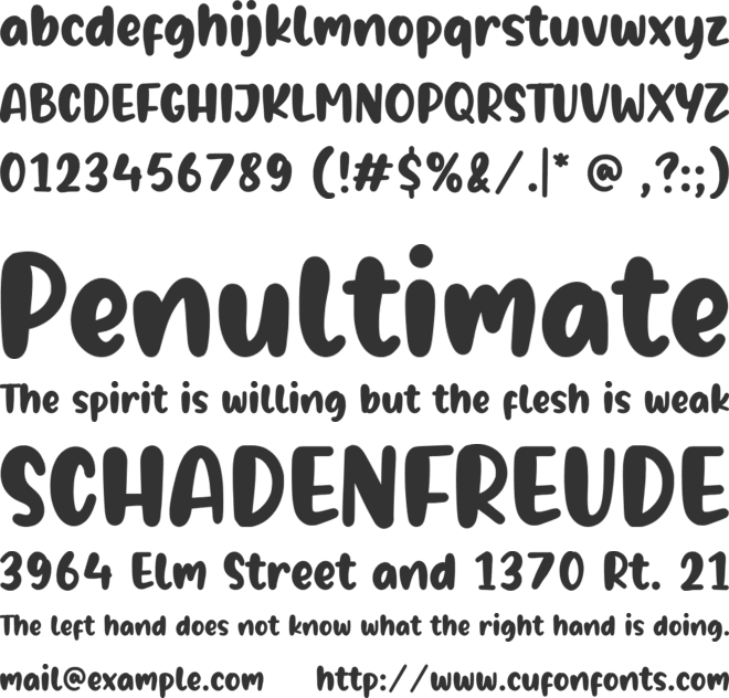 Bright Orchid font preview