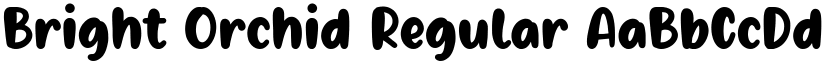 Bright Orchid Regular font
