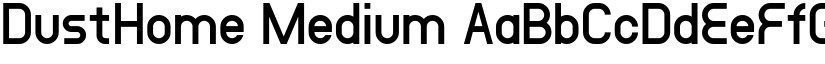 DustHome Medium font