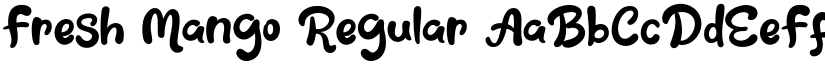 Fresh Mango Regular font