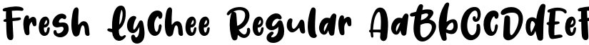 Fresh Lychee Regular font