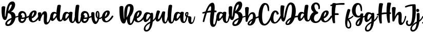 Boendalove Regular font
