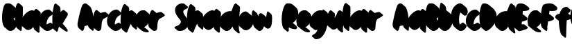 Black Archer Shadow Regular font