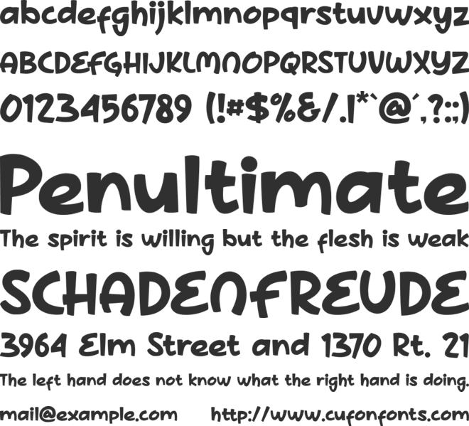 Derby Jookes font preview