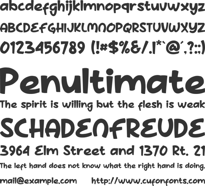 Derby Jookes font preview