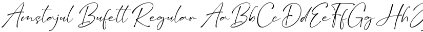 Amstajul Bufett Regular font