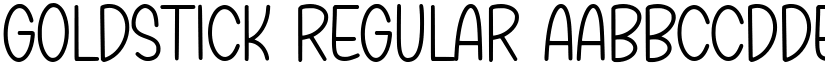 GOLDSTICK Regular font