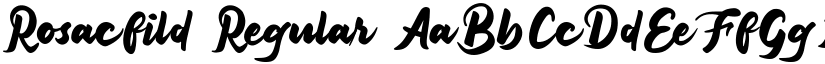Rosacfild Regular font