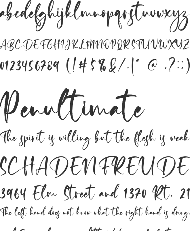 Daglathem font preview