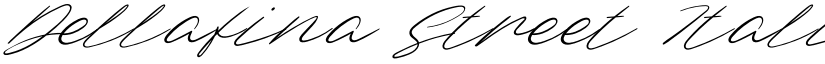 Dellafina Street Italic Regular font