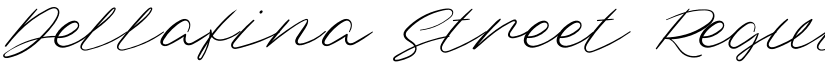 Dellafina Street Regular font
