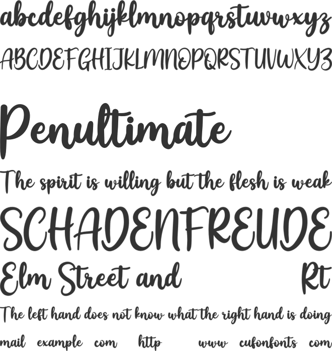 Good Butter font preview