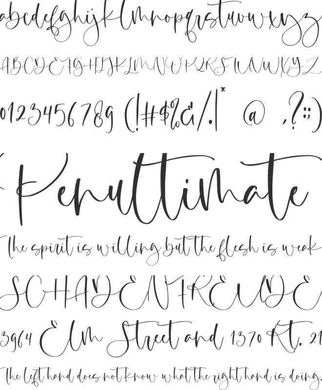 Margenta font preview