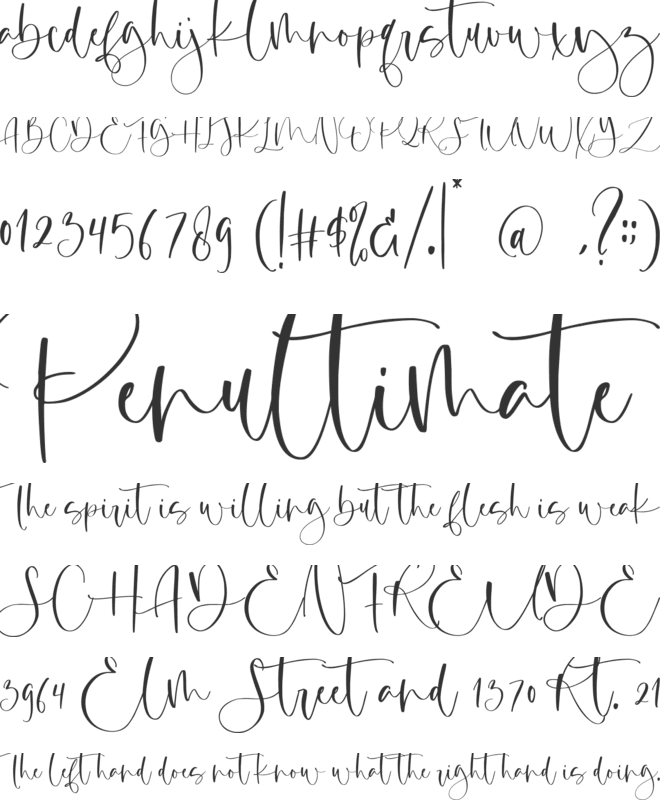 Margenta font preview