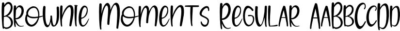 Brownie Moments Regular font
