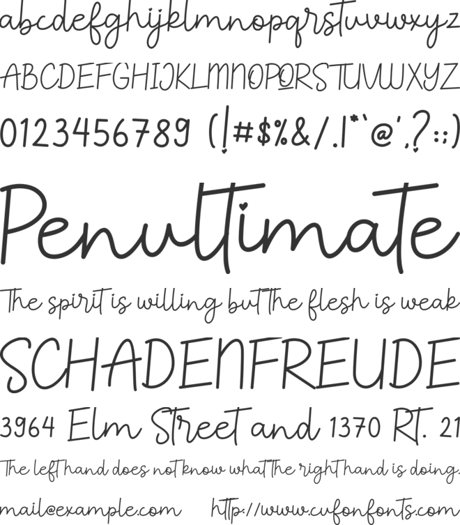 Careista font preview