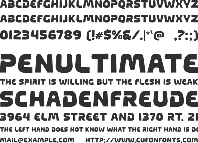 a Among You font preview