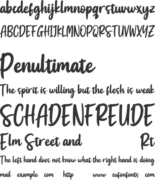 Swingset font preview