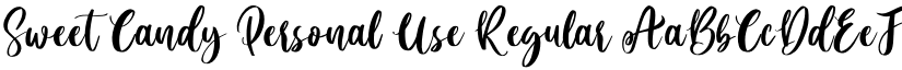 Sweet Candy Personal Use Regular font
