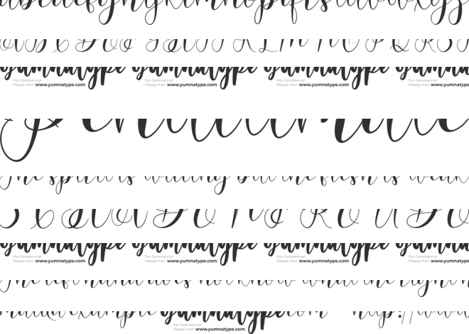 Marlyna Personal Use font preview