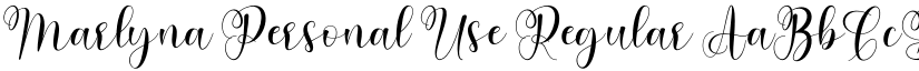 Marlyna Personal Use Regular font