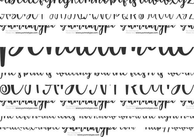 Brigtia Personal Use font preview