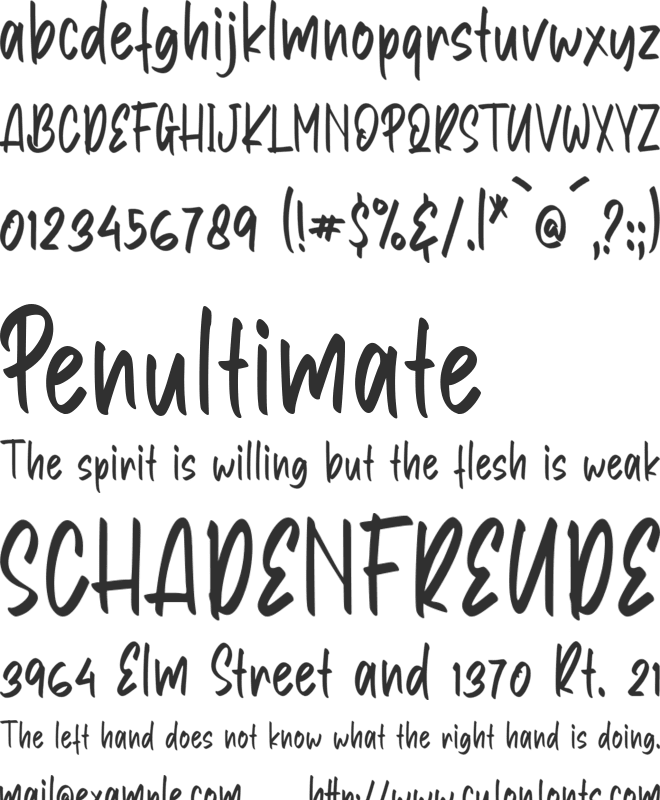 Bunny Story - Personal Use font preview