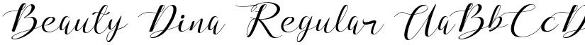 Beauty Dina Regular font