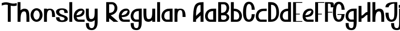 Thorsley Regular font